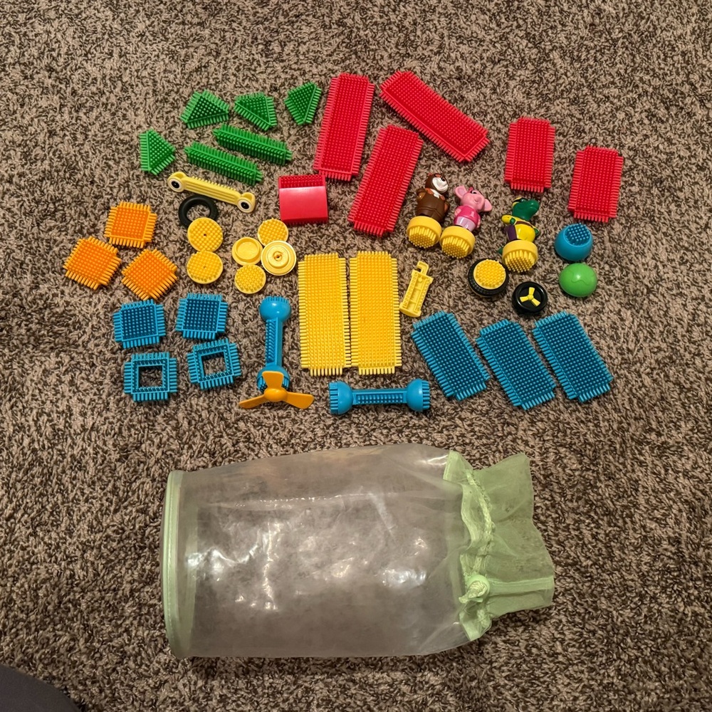 Colorful Interlocking Building Blocks Set for Kids
